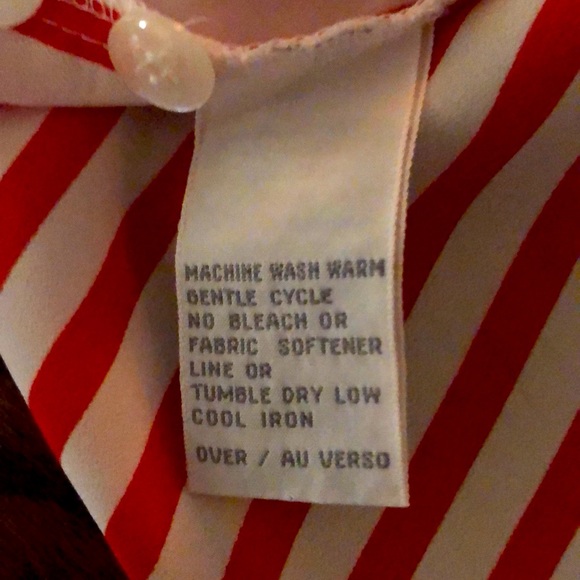 Vintage Liz Claiborne silk like polyester blouse. Size 10 - Picture 4 of 5